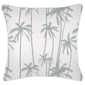 Cushion Cover-With Piping-Tall-Palms-Smoke – 45×45 cm