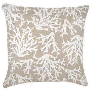 Cushion Cover-With Piping-Coastal Coral Beige – 60×60 cm