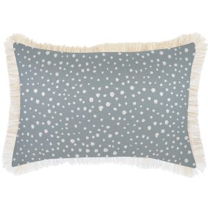 Cushion Cover-Coastal Fringe-Lunar Smoke – 35×50 cm