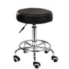 Salon Chair Bar Swivel Stool Office Roller Wheels Portable Height Adjust Leather BS8401 – 1