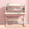 80cm Height Adjustable Children Kids Ergonomic Study Desk – Pink