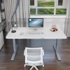 Standing Desk Height Adjustable Sit Grey Stand Motorised Dual Motors Frame – 120 cm, Black