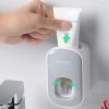 Ecoco Wall mount auto ands Free Toothpaste Dispenser Automatic Toothpaste Squeezer Bathroom Toothpaste Holder – Black