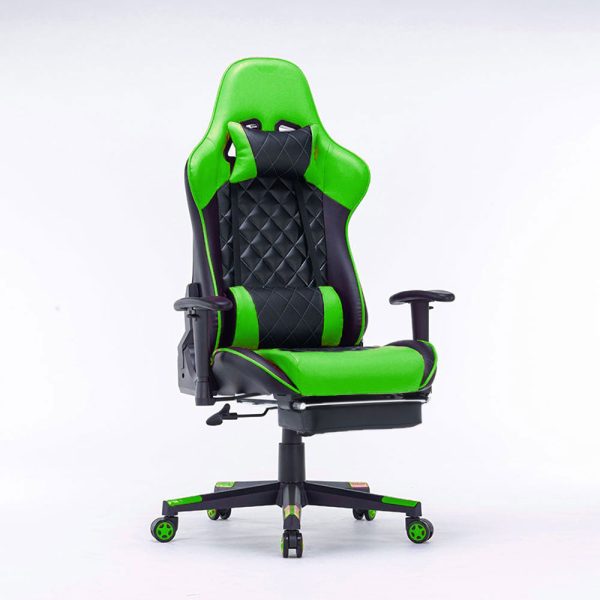 Gaming Chair Ergonomic Racing chair 165° Reclining Gaming Seat 3D Armrest Footrest