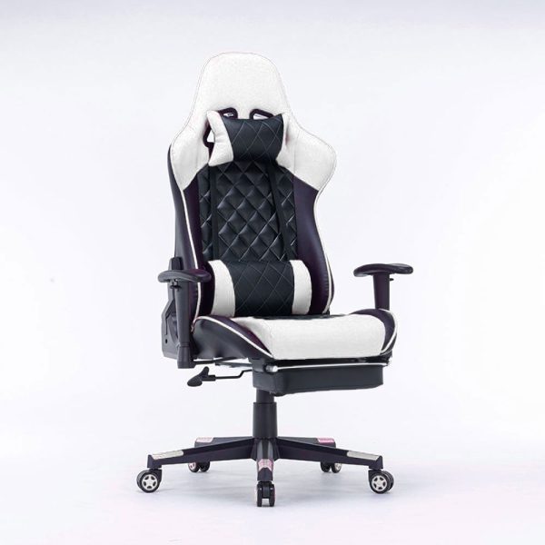 Gaming Chair Ergonomic Racing chair 165° Reclining Gaming Seat 3D Armrest Footrest – Black and Green