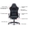 7 RGB Lights Bluetooth Speaker Gaming Chair Ergonomic Racing chair 165° Reclining Gaming Seat 4D Armrest Footrest – Black and Red