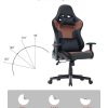 7 RGB Lights Bluetooth Speaker Gaming Chair Ergonomic Racing chair 165° Reclining Gaming Seat 4D Armrest Footrest – Black and Red