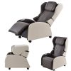 Foldable Electric Massage Chair Zero Gravity Chairs Recliner Full Body Bluetooth Speaker USB Charge Back Neck