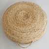 Jute Hand Braided natural floor-pallet cushion 60 x 60 x 20 cm