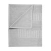 Microfiber Soft Non Slip Bath Mat Check Design – Grey