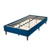 Velvet Blue Bed Frame – DOUBLE