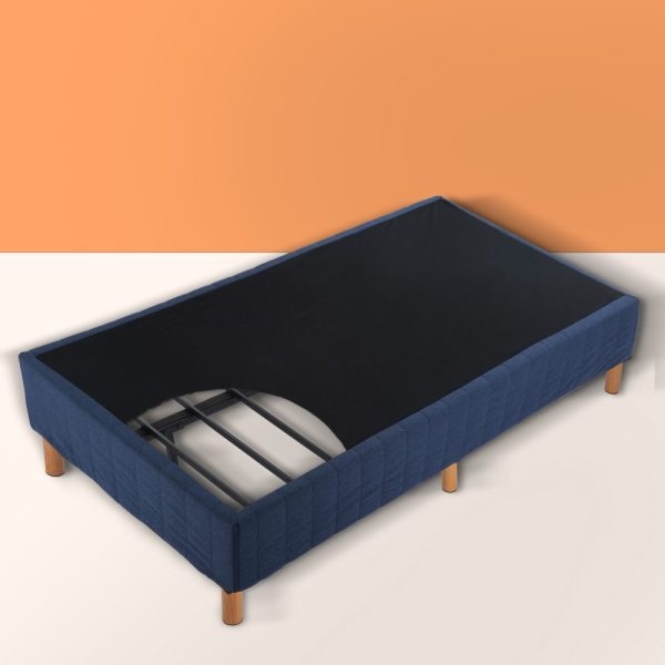 Metal Bed Frame Mattress Foundation – DOUBLE, Blue