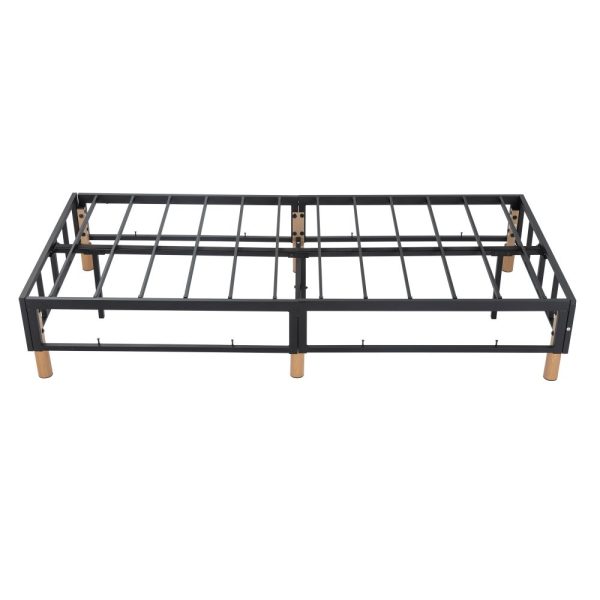 Metal Bed Frame Mattress Foundation – DOUBLE, Blue