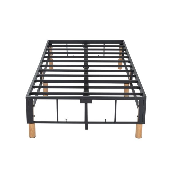 Metal Bed Frame Mattress Foundation – DOUBLE, Blue