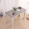 Dining Table Rectangular Wooden 120M – Grey and White