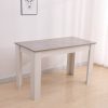 Dining Table Rectangular Wooden 120M – Grey and White