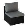 6PCS Outdoor Modular Lounge Sofa Coogee – Black