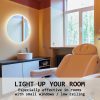 La Bella LED Wall Mirror Round Touch Anti-Fog Makeup Decor Bathroom Vanity – 50 cm