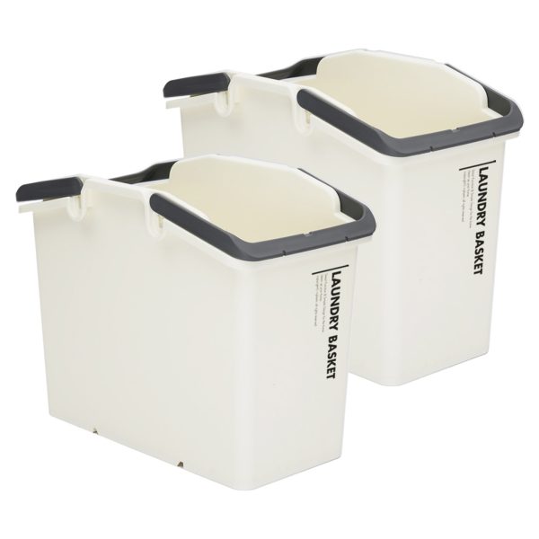 2 Set Stackable Multipurpose Laundry Basket Ivory