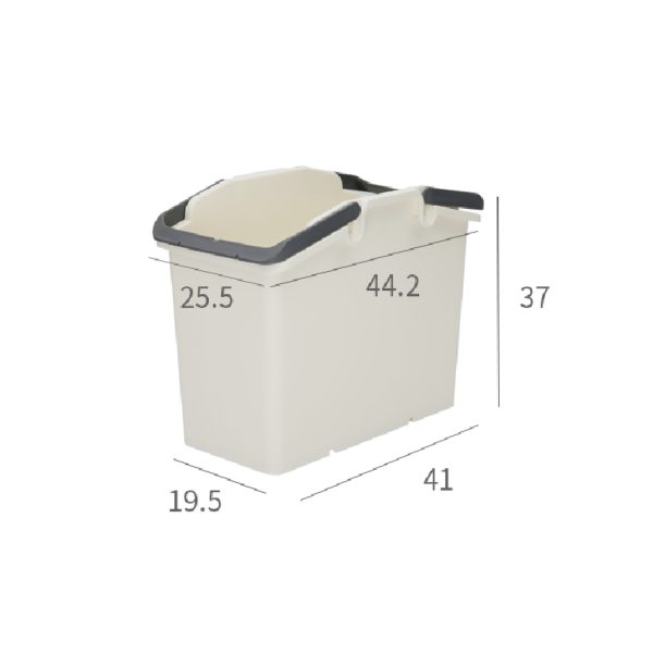 2 Set Stackable Multipurpose Laundry Basket Ivory