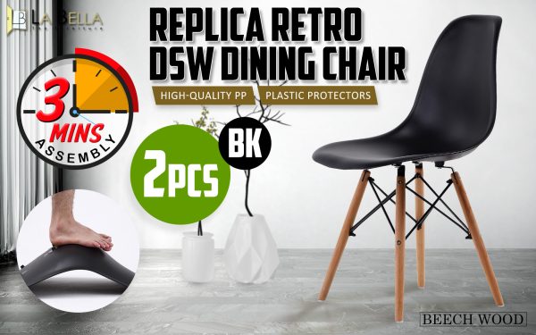 Retro Dining Cafe Chair DSW PP