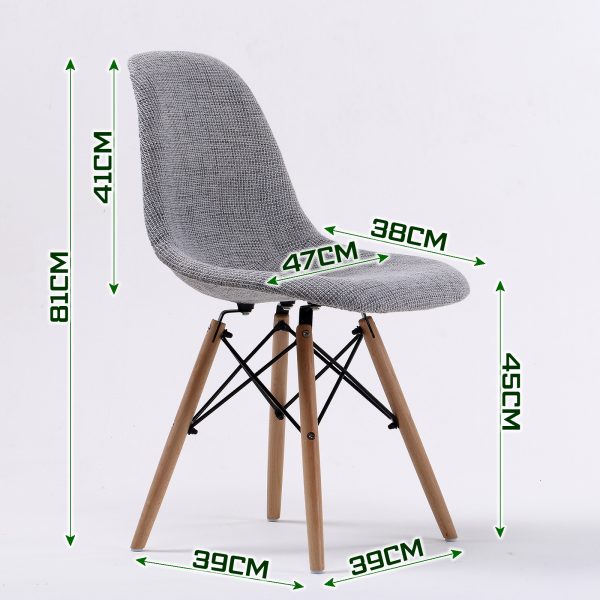 Retro Dining Cafe Chair DSW Fabric