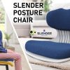 Samgong Grey Slender Chair Posture Correction Seat Floor Lounge Stackable