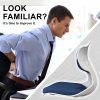 Samgong Grey Slender Chair Posture Correction Seat Floor Lounge Stackable