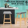 La Bella Wooden Bar Stool Sophia Fabric