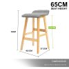 La Bella Wooden Bar Stool Sophia Fabric