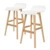 La Bella Wooden Bar Stool DARA Leather