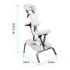 Forever Beauty Portable Beauty Massage Foldable Chair Table Therapy Waxing Aluminium – White