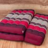 3-Fold Zafu Meditation Cushion Medium Size-RED