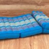 3-Fold Zafu Meditation Cushion Set Blue Medium Size