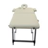 Fold Portable Aluminium Massage Table Massage Bed Beauty Therapy – 98x65x17 cm, Beige