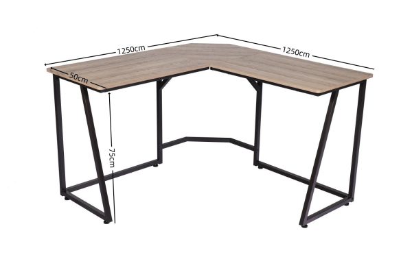 Corner Computer Desk, Gaming Desk for Laptop, Writing Table, Multipurpose Workstation