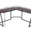 Corner Computer Desk, Sturdy Home Office Gaming Desk for Laptop, Writing Table, Multipurpose Workstation