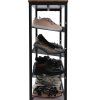 5-Tier Shoe Rack Shelf Stand Flat & Slant Adjustable Storage Organizer – 100x30x92.5 cm