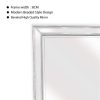 White Beaded Framed Mirror – 190×100 cm, White