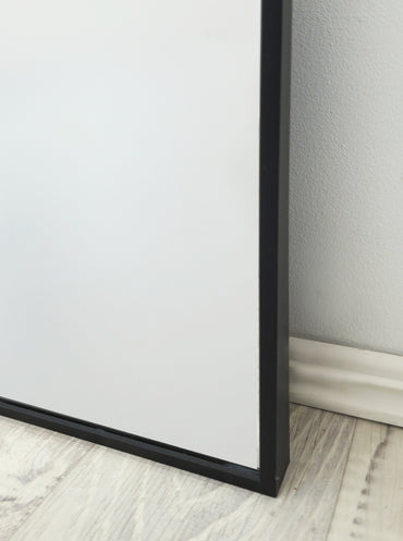 Metal Arch Mirror 75cm x 175cm – Black