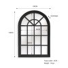 Window Style Mirror – Arch – 100×150 cm, Black