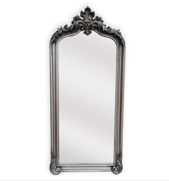 LUX Arch French Provincial Ornate Mirror – Antique Silver