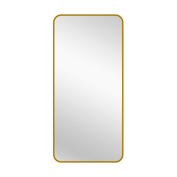 Gold Metal Rectangle Mirror – Medium 80cm x 170cm