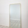 Gold Metal Rectangle Mirror – Medium 80cm x 170cm