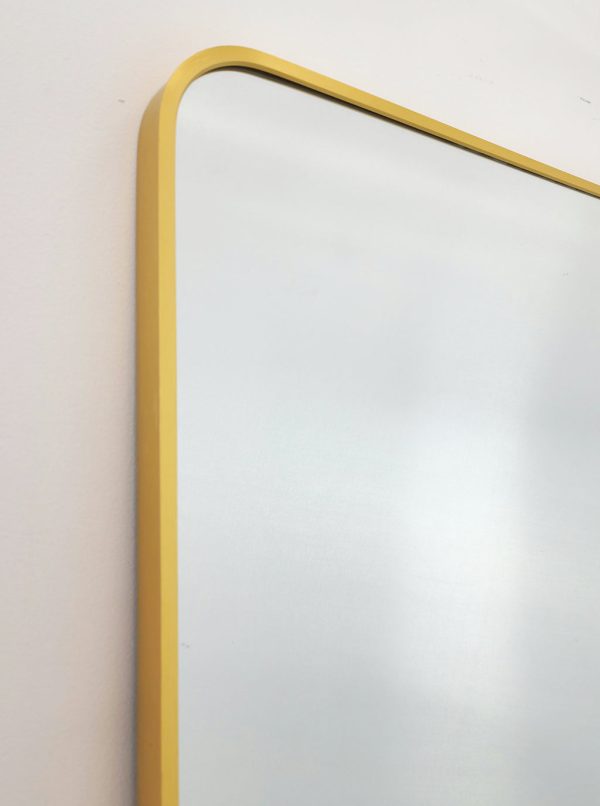 Gold Metal Rectangle Mirror – Medium 80cm x 170cm