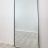 Metal Rectangle Mirror – 100×200 cm, Black