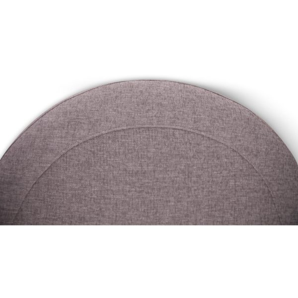 Sunshine Single Sofa Chair Fabric Swivel Ottoman – Grey