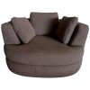 Sunshine Single Sofa Love Chair Fabric Swivel Armchair – Grey