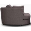 Sunshine Single Sofa Love Chair Fabric Swivel Armchair – Grey