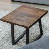 Orangevale Side Sofa End Table 60cm Live Edge Mango Wood Unique Furniture – Natural